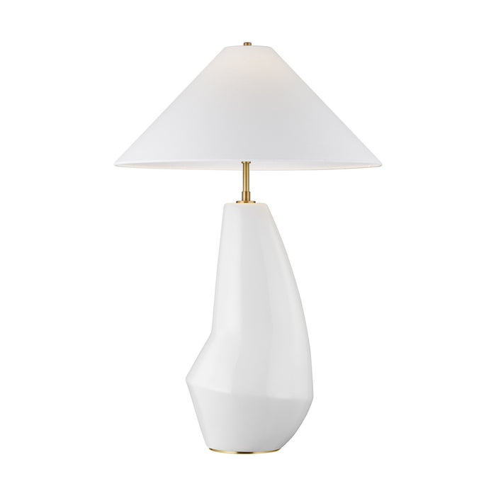 Visual Comfort Studio KT1231ARC1 One Light Table Lamp, Arctic White
