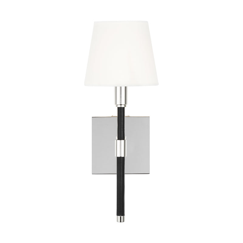Visual Comfort Studio LW1011PN One Light Wall Sconce, Polished Nickel