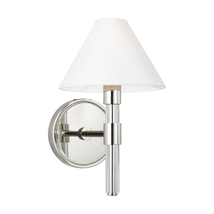 Visual Comfort Studio LW1041PN One Light Wall Sconce, Polished Nickel