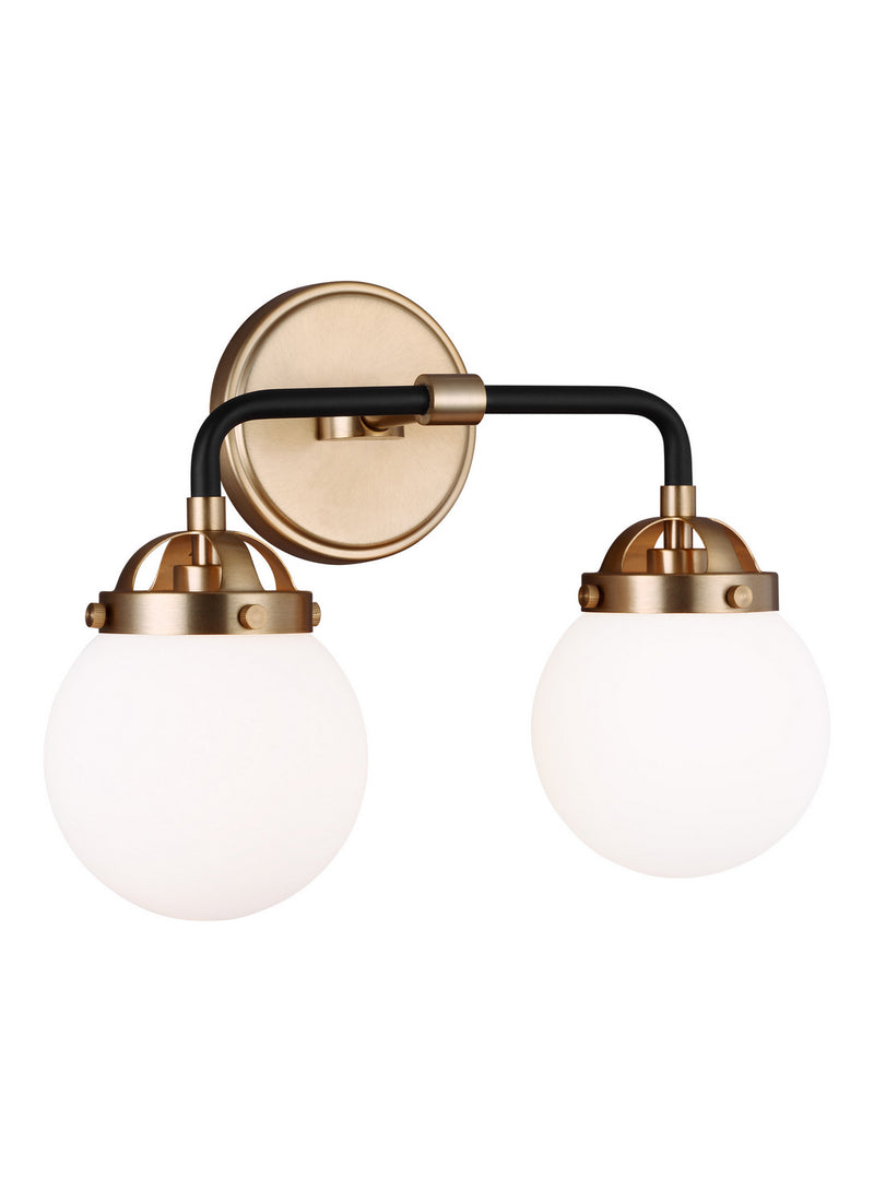 Visual Comfort Studio 4487902-848 Two Light Wall / Bath, Satin Brass