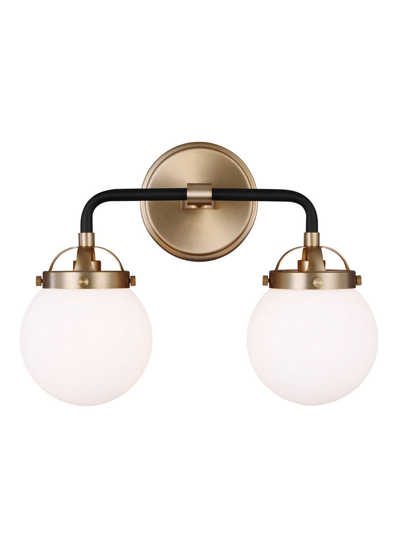 Visual Comfort Studio 4487902-848 Two Light Wall / Bath, Satin Brass