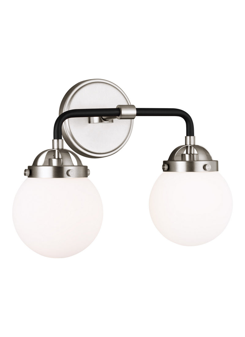 Visual Comfort Studio 4487902-962 Two Light Wall / Bath, Brushed Nickel