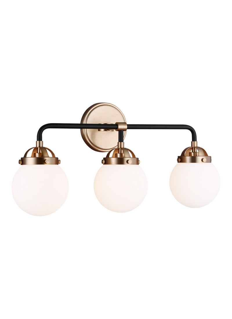 Visual Comfort Studio 4487903-848 Three Light Wall / Bath, Satin Brass