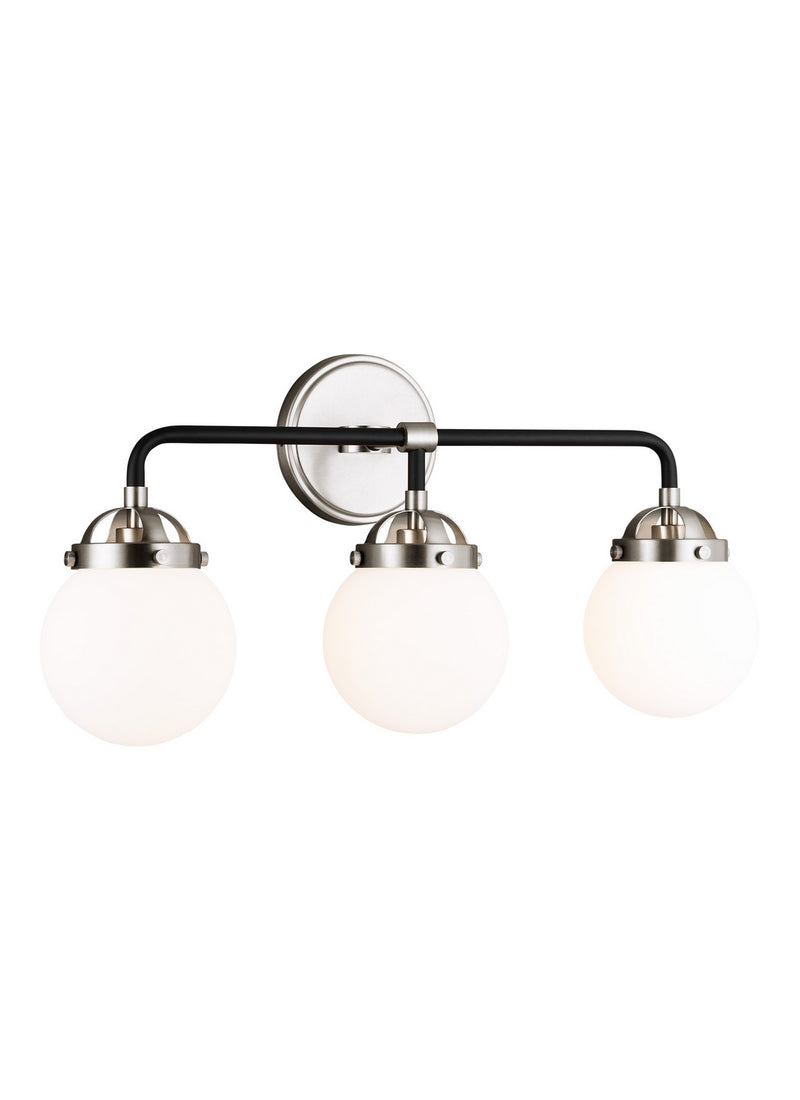 Visual Comfort Studio 4487903-962 Three Light Wall / Bath, Brushed Nickel