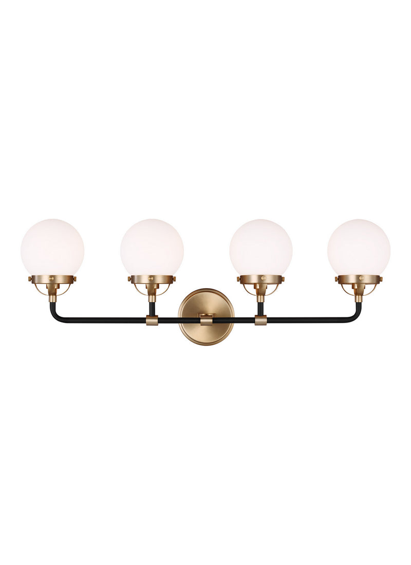 Visual Comfort Studio 4487904-848 Four Light Wall / Bath, Satin Brass