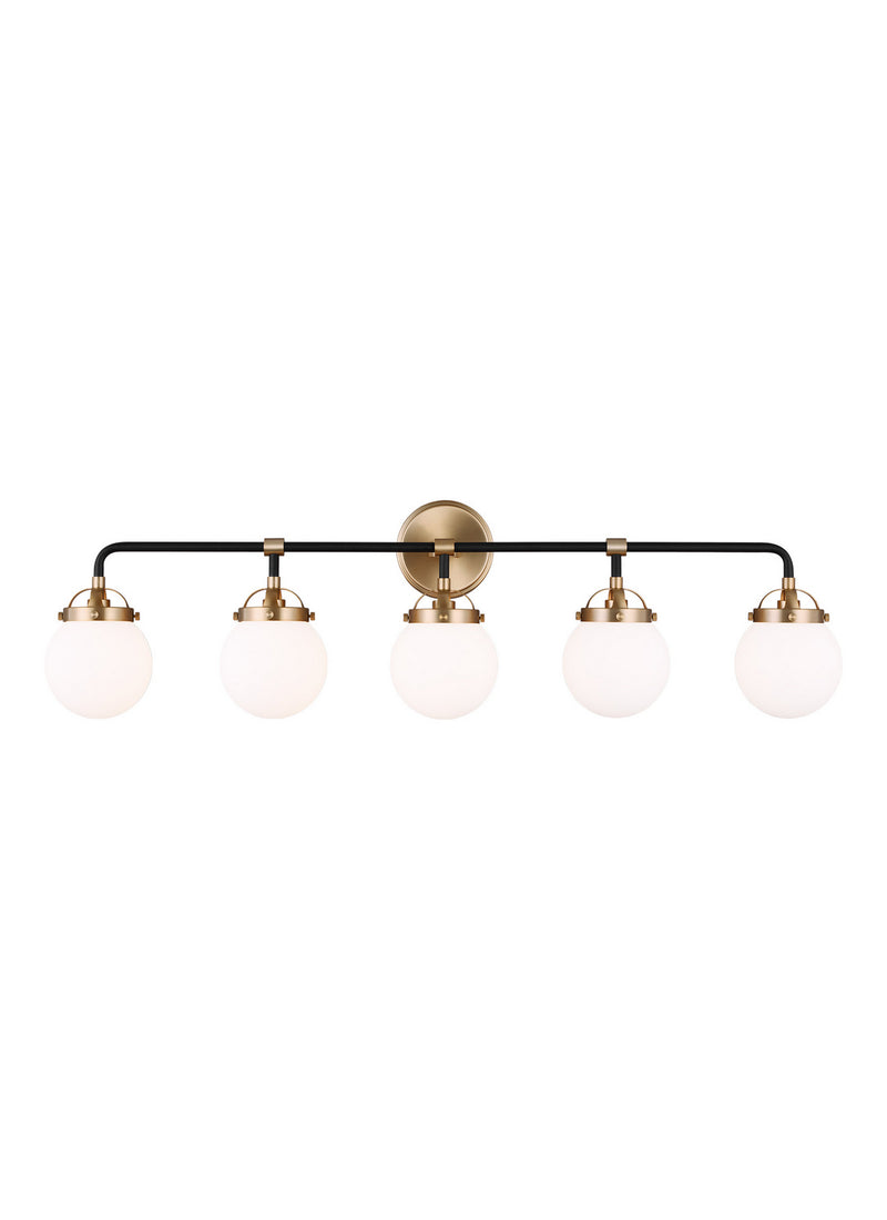 Visual Comfort Studio 4487905-848 Five Light Wall / Bath, Satin Brass