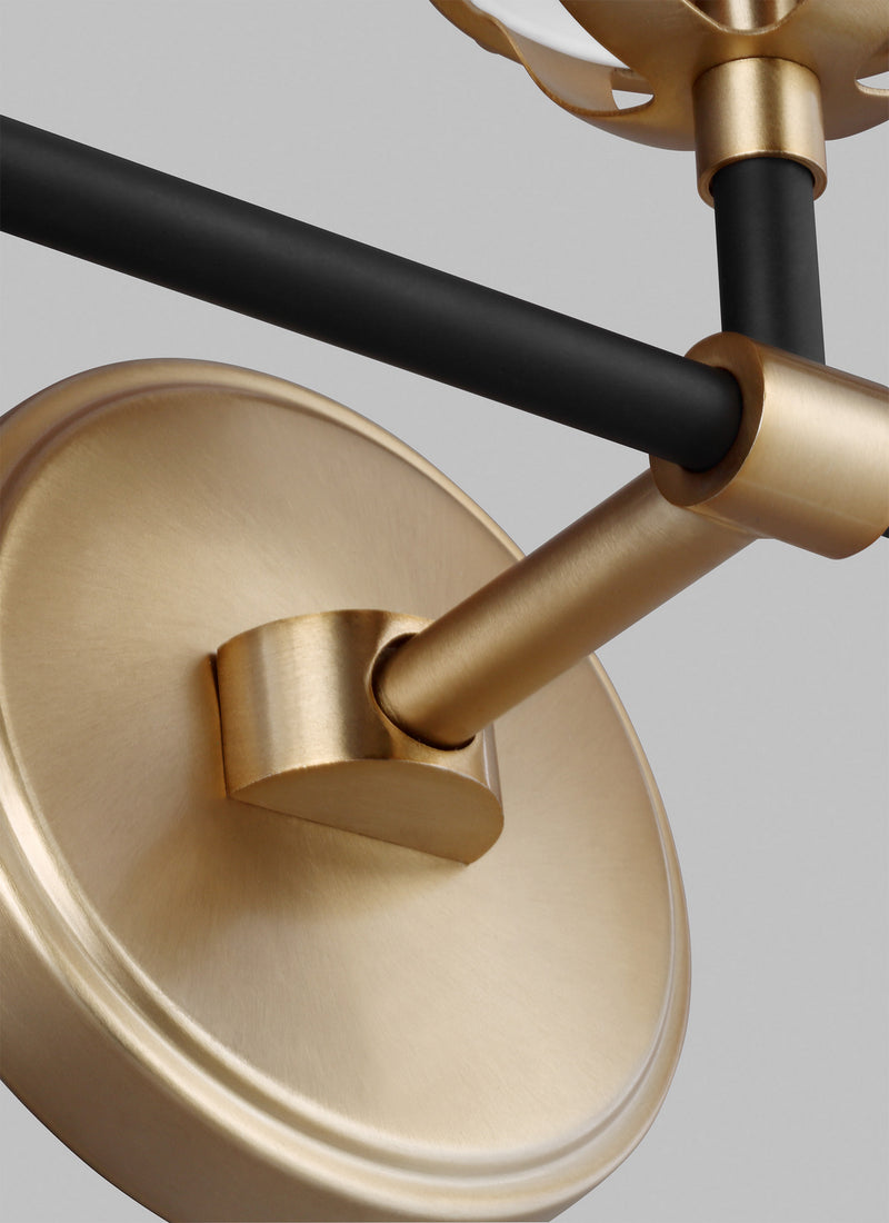 Visual Comfort Studio 4487905-848 Five Light Wall / Bath, Satin Brass