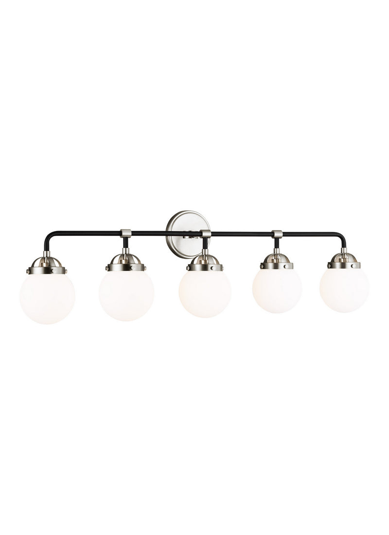 Visual Comfort Studio 4487905-962 Five Light Wall / Bath, Brushed Nickel