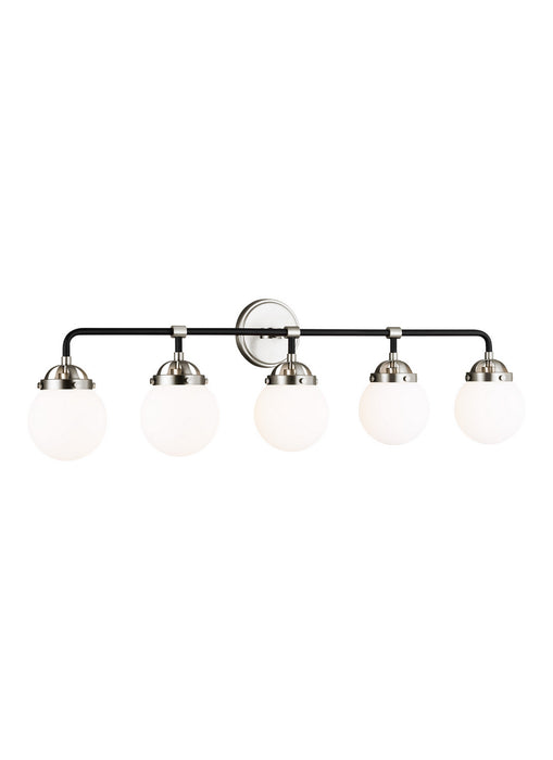 Visual Comfort Studio 4487905-962 Five Light Wall / Bath, Brushed Nickel