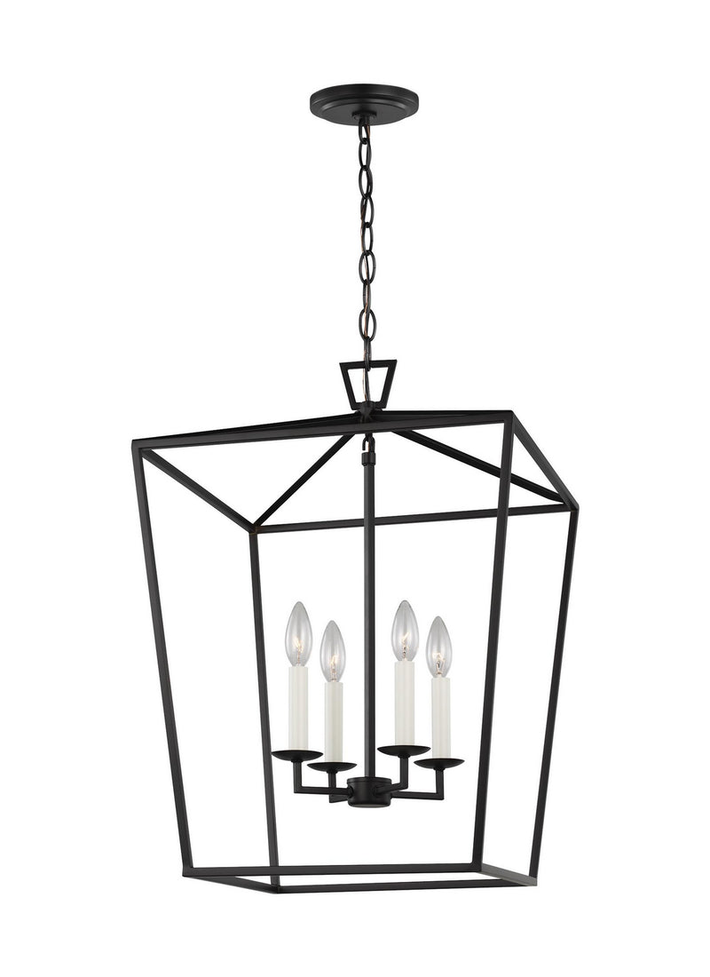 Visual Comfort Studio 5392604-112 Four Light Lantern, Midnight Black