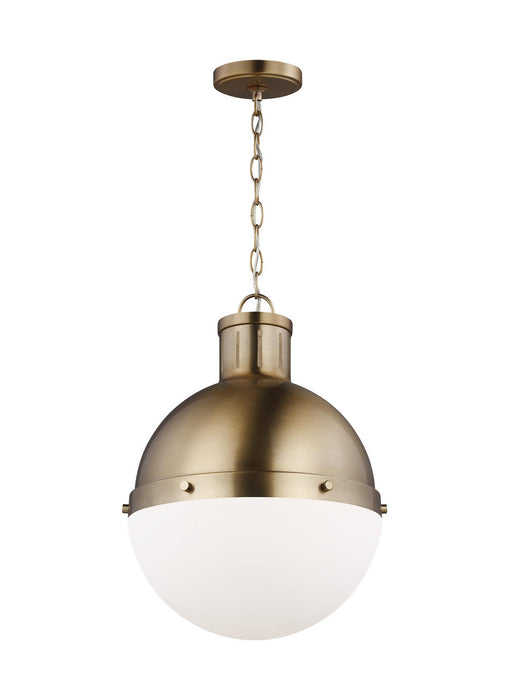 Visual Comfort Studio 6577101-848 One Light Pendant, Satin Brass