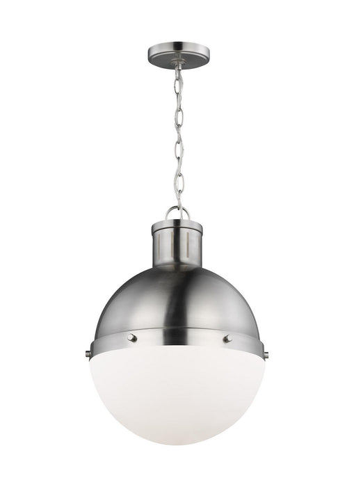Visual Comfort Studio 6577101-962 One Light Pendant, Brushed Nickel