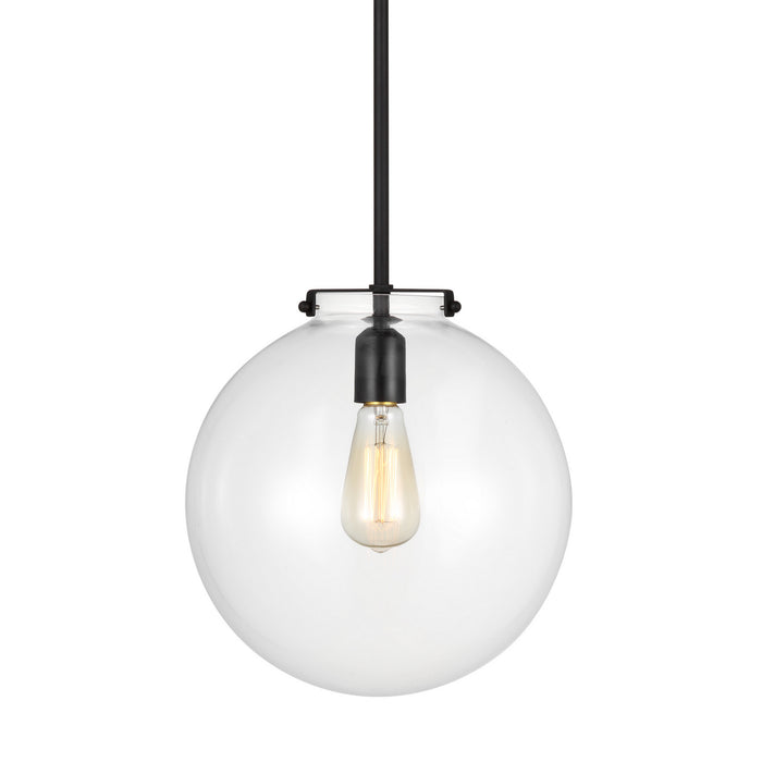 Visual Comfort Studio 6692101-112 One Light Pendant, Midnight Black