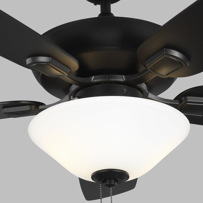Generation Lighting 5COM52MBKD-V1 52" Ceiling Fan, Midnight Black