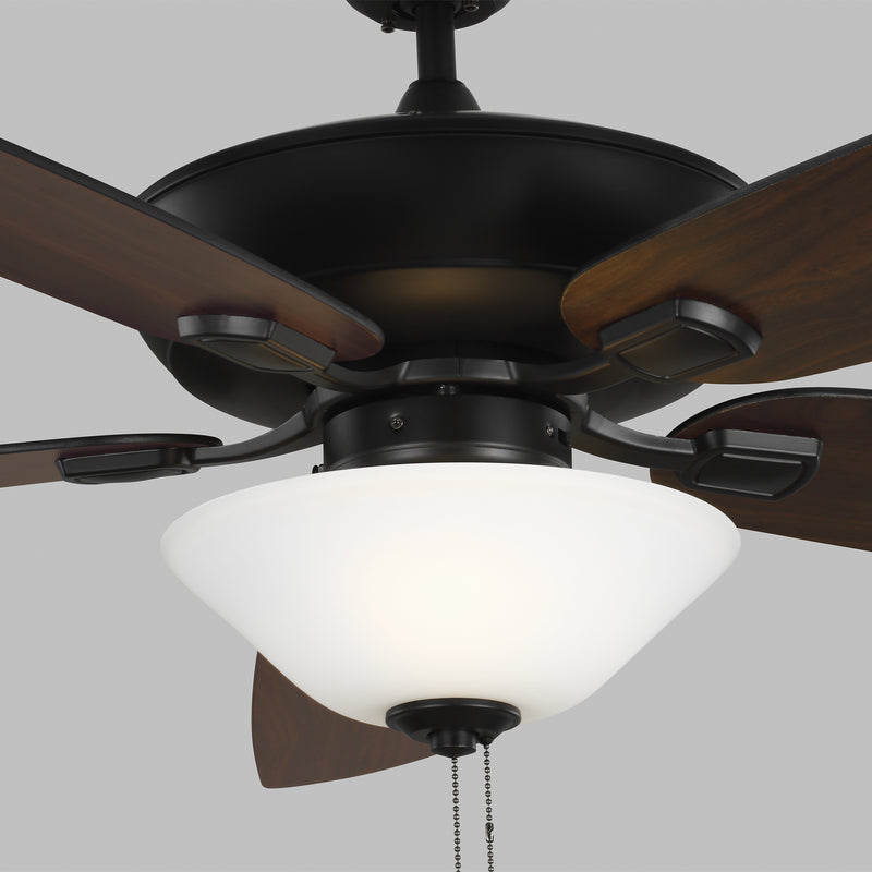 Generation Lighting 5COM52MBKD-V1 52" Ceiling Fan, Midnight Black
