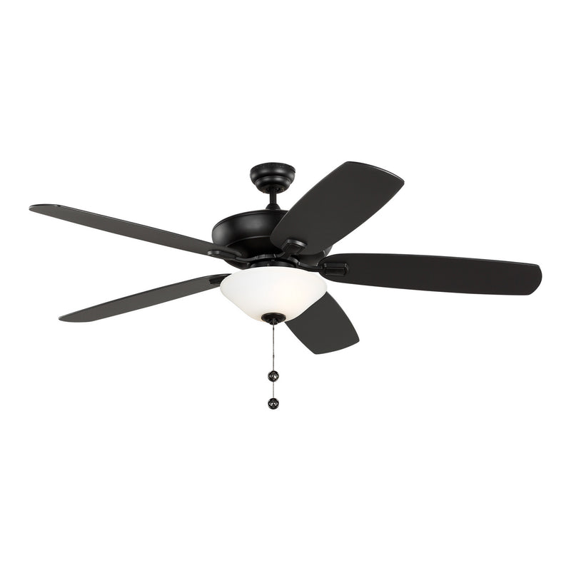 Generation Lighting 5CSM60MBKD-V1 60" Ceiling Fan, Midnight Black
