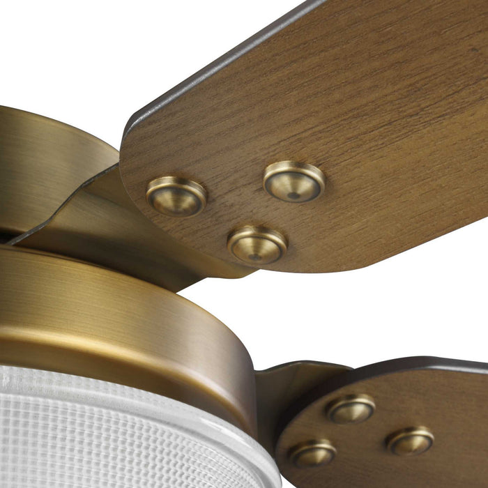 Progress Lighting P2578-16330K 52" Ceiling Fan, Vintage Brass