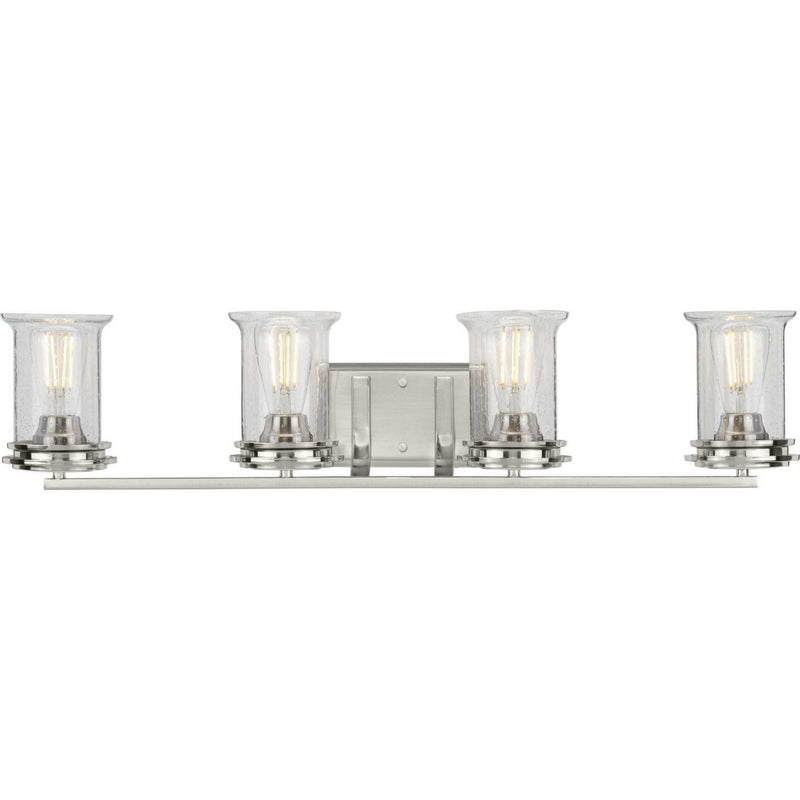 Progress Lighting P300275-009 Four Light Bath, Brushed Nickel
