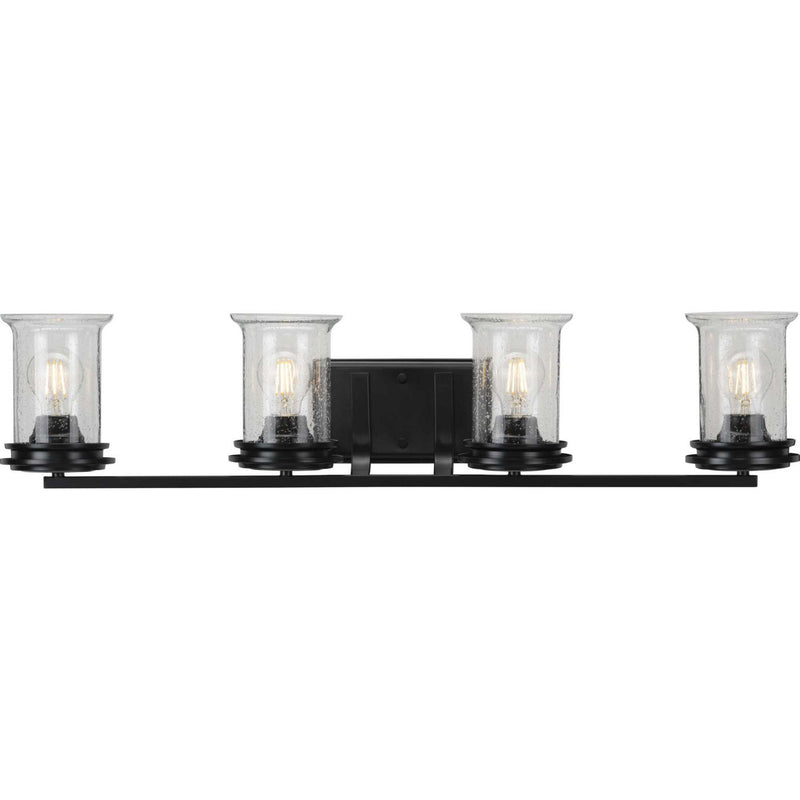 Progress Lighting P300275-031 Four Light Bath, Black