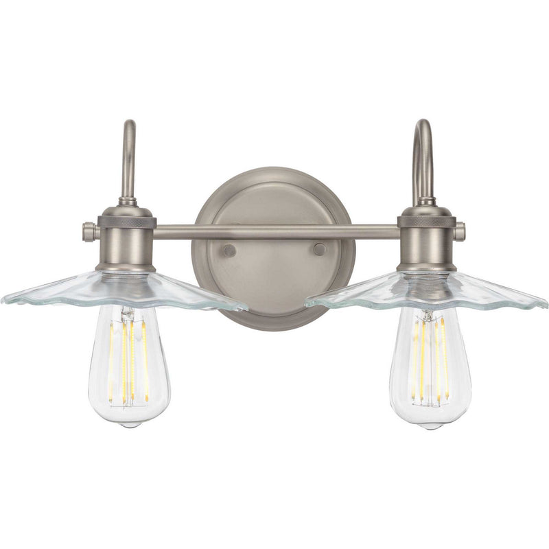 Progress Lighting P300287-081 Two Light Bath, Antique Nickel