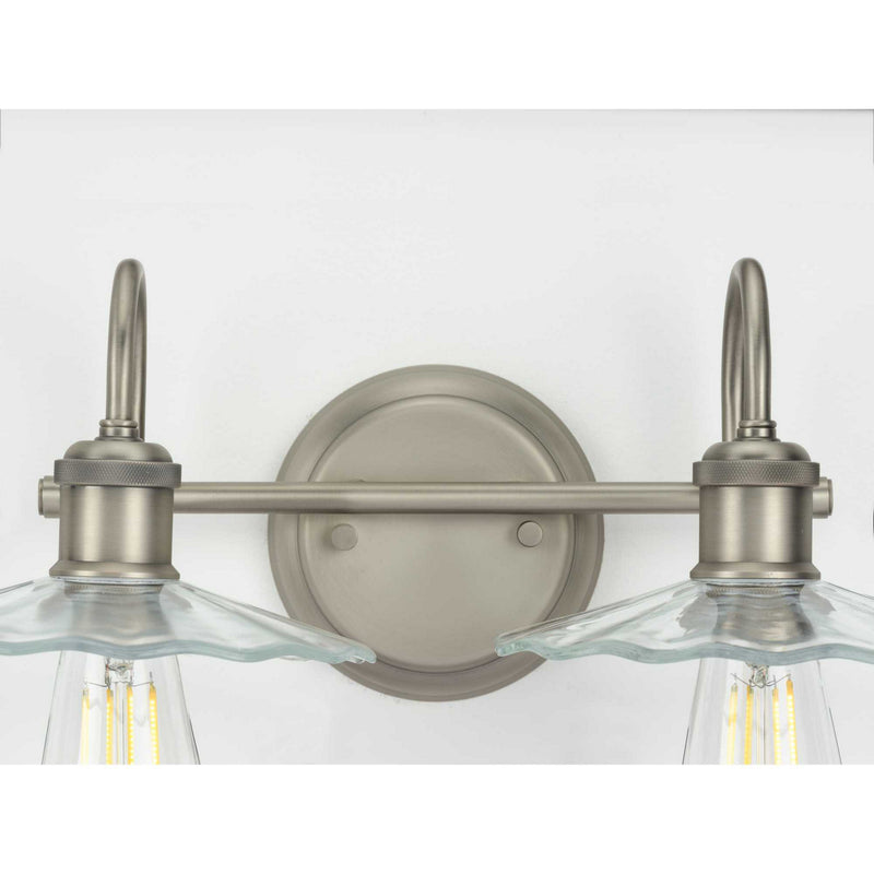 Progress Lighting P300287-081 Two Light Bath, Antique Nickel