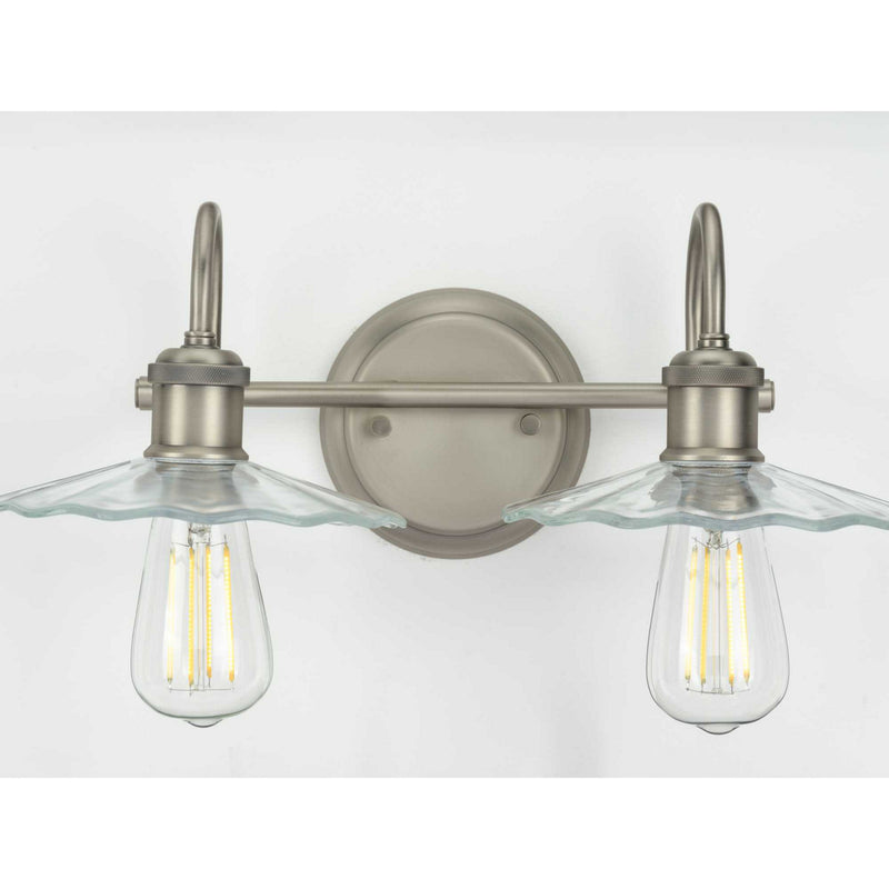 Progress Lighting P300287-081 Two Light Bath, Antique Nickel