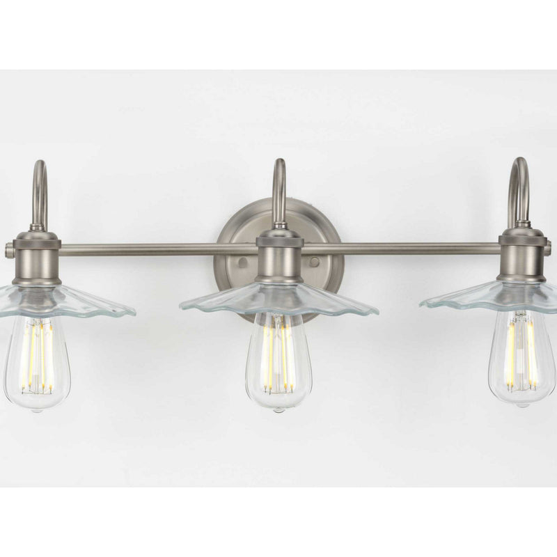Progress Lighting P300288-081 Three Light Bath, Antique Nickel