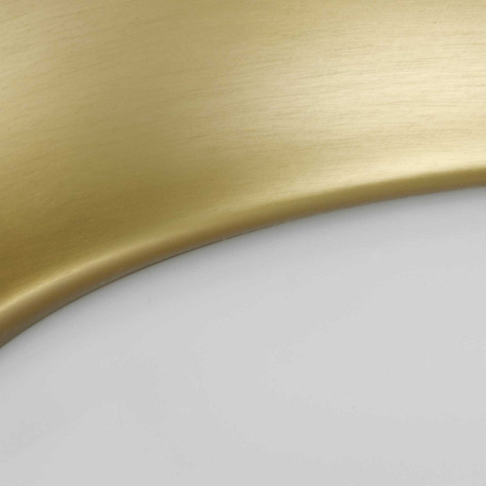 Progress Lighting P350146-012 One Light Flush Mount, Satin Brass