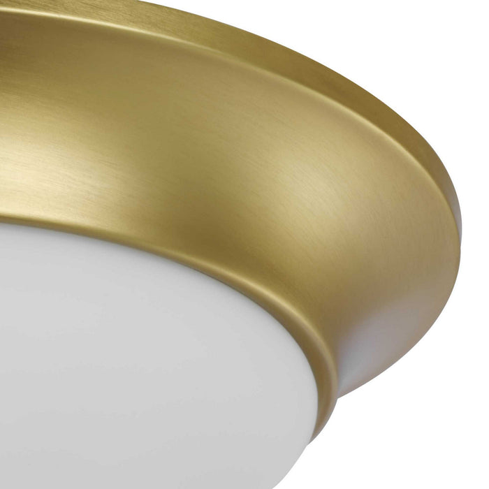 Progress Lighting P350146-012 One Light Flush Mount, Satin Brass