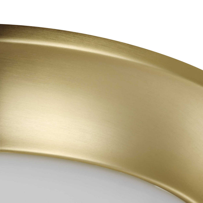Progress Lighting P350147-012 Two Light Flush Mount, Satin Brass