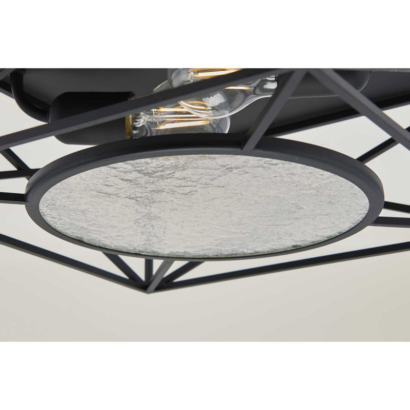 Progress Lighting P350159-031 Two Light Flush Mount, Matte Black