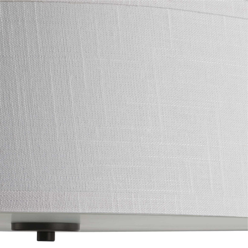 Progress Lighting P350167-143 Three Light Semi Flush Mount, Graphite