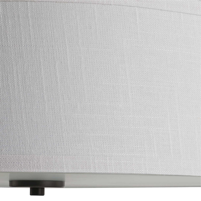 Progress Lighting P350167-143 Three Light Semi Flush Mount, Graphite