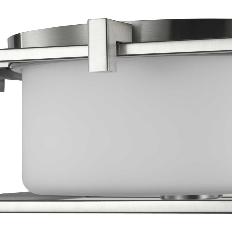 Progress Lighting P350171-009 Two Light Flush Mount, Brushed Nickel