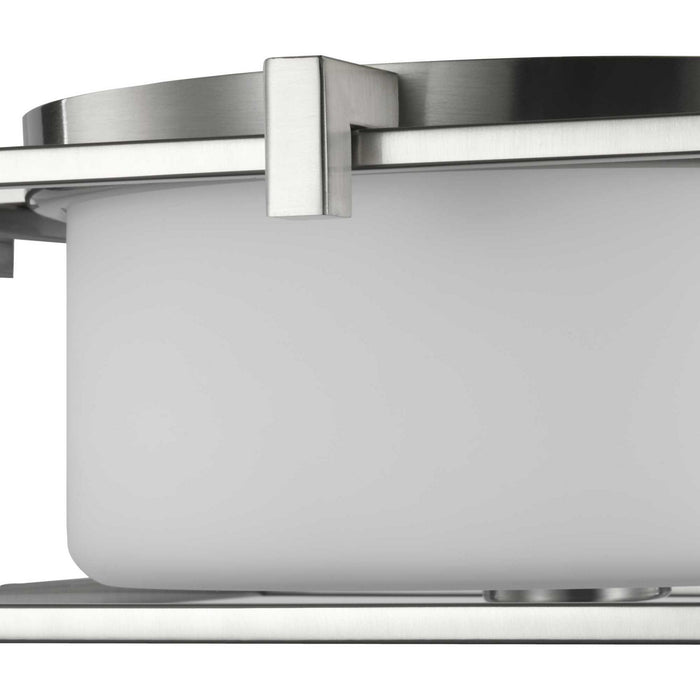 Progress Lighting P350171-009 Two Light Flush Mount, Brushed Nickel