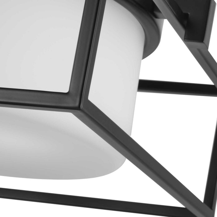 Progress Lighting P350171-031 Two Light Flush Mount, Black