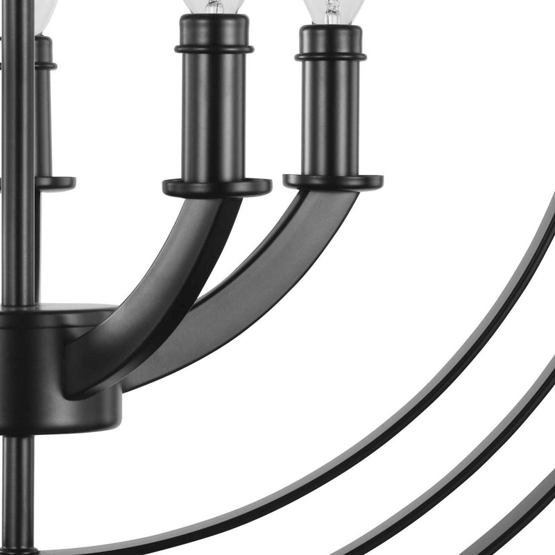 Progress Lighting P3841-31 Five Light Pendant, Black