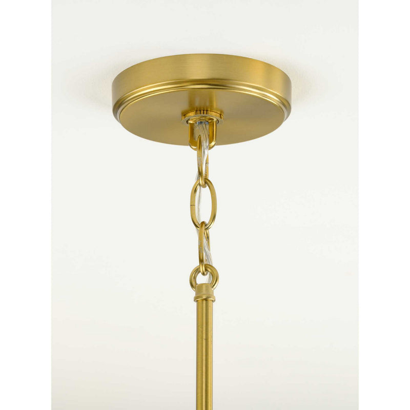 Progress Lighting P400216-109 Six Light Chandelier, Brushed Bronze