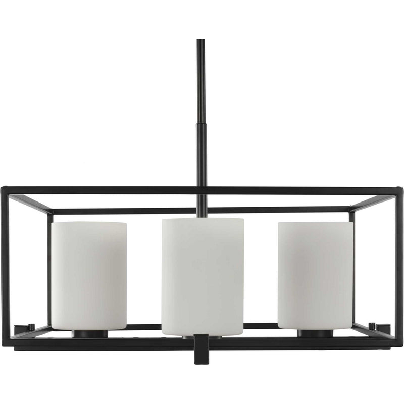 Progress Lighting P400226-031 Four Light Chandelier, Black