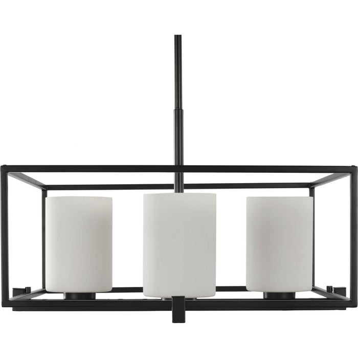 Progress Lighting P400226-031 Four Light Chandelier, Black