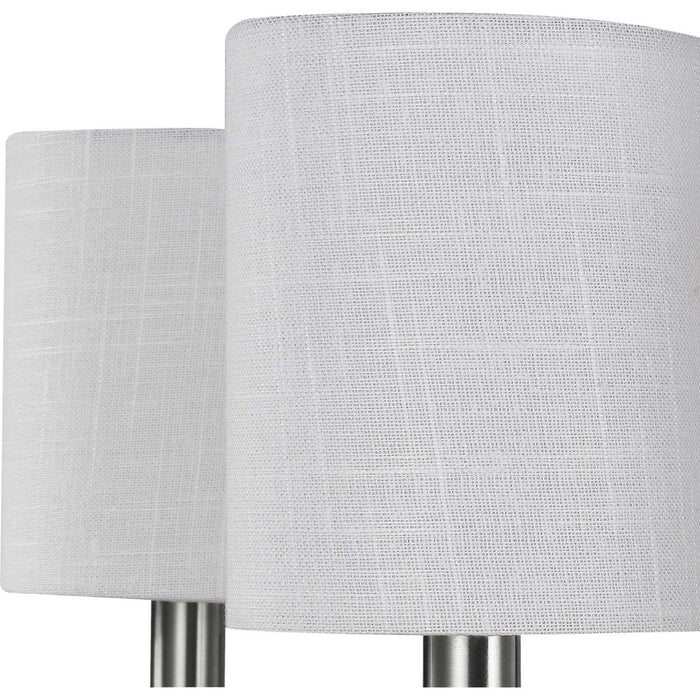 Progress Lighting P400227-009 Six Light Foyer Chandelier, Brushed Nickel