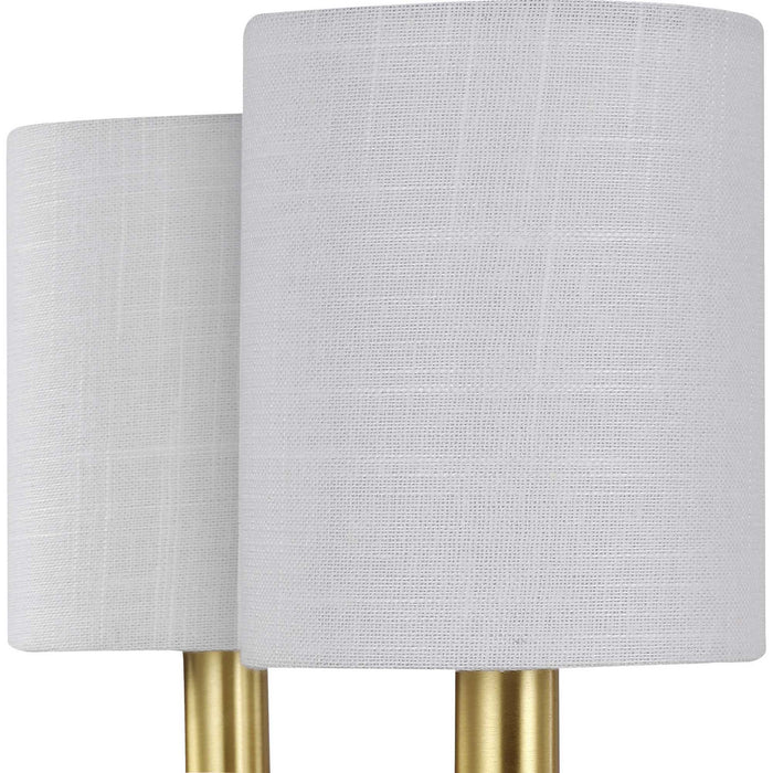 Progress Lighting P400227-012 Six Light Foyer Chandelier, Satin Brass