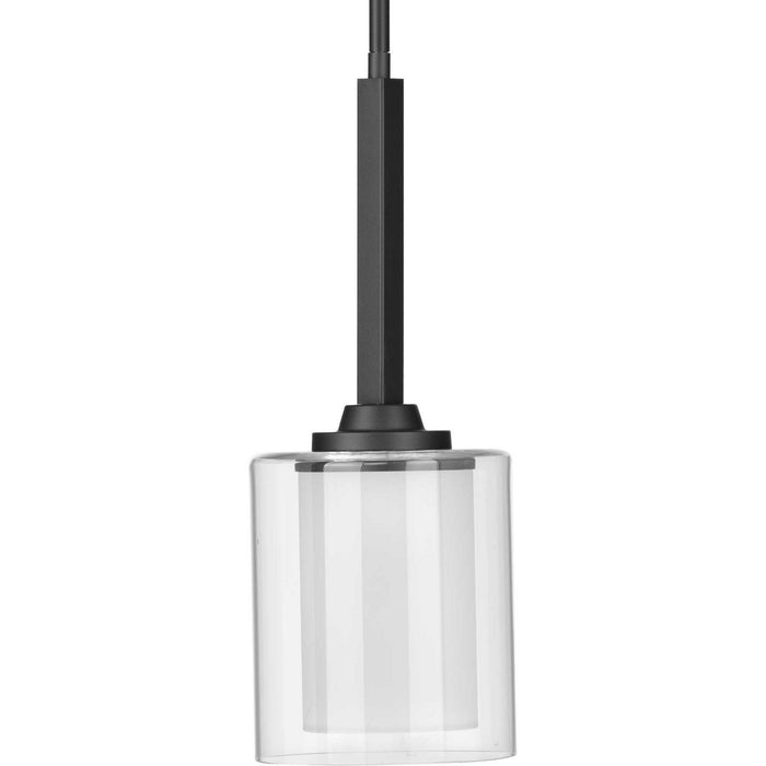 Progress Lighting P500103-143 One Light Mini Pendant, Graphite
