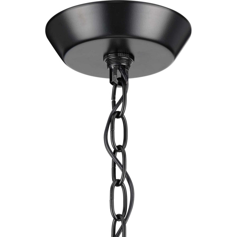 Progress Lighting P500209-031 Three Light Foyer Pendant, Black