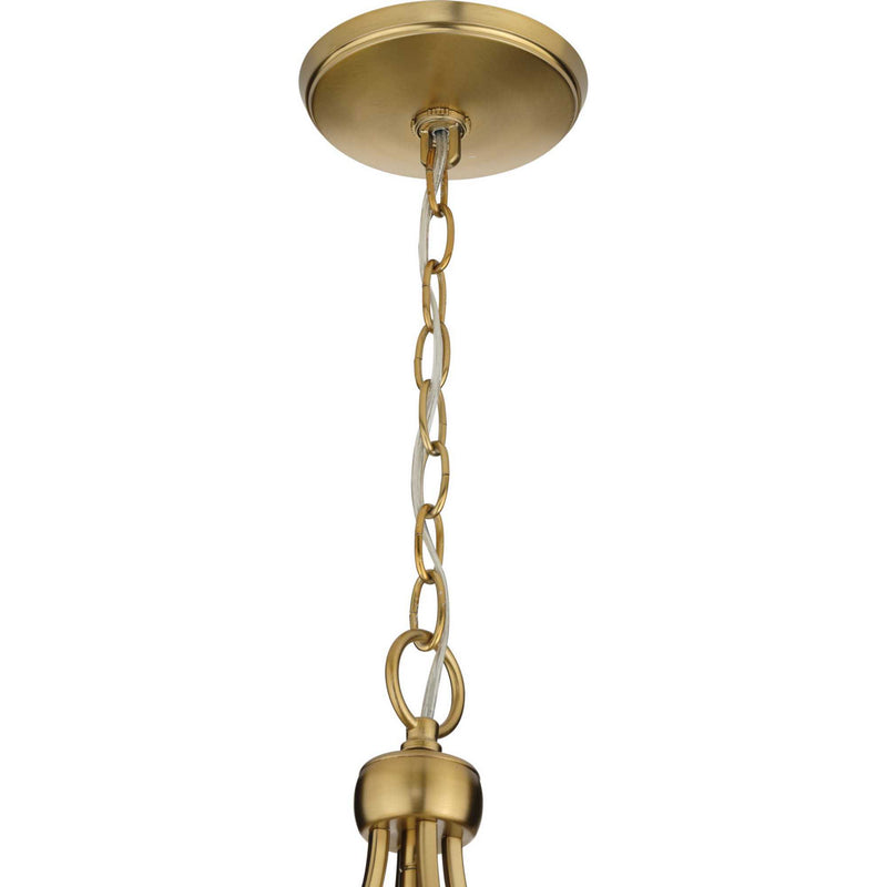 Progress Lighting P500213-109 Three Light Foyer Pendant, Brushed Bronze