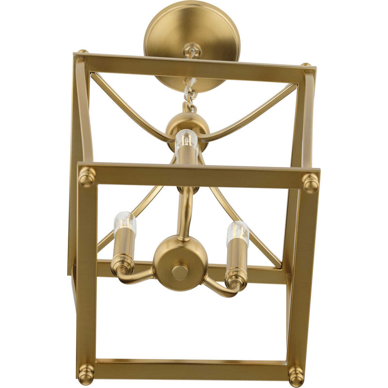 Progress Lighting P500213-109 Three Light Foyer Pendant, Brushed Bronze
