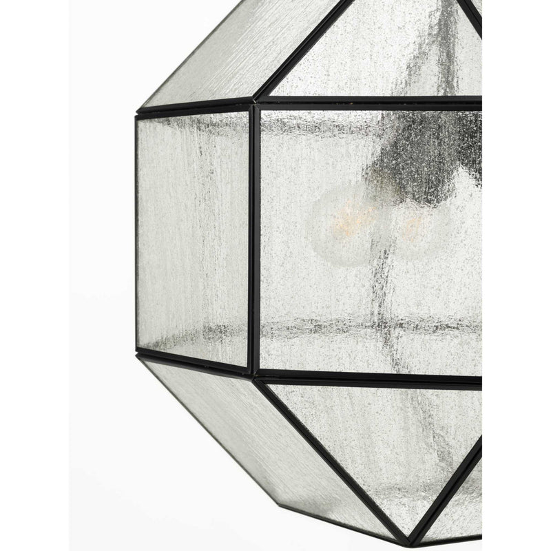 Progress Lighting P500222-031 Three Light Pendant, Matte Black