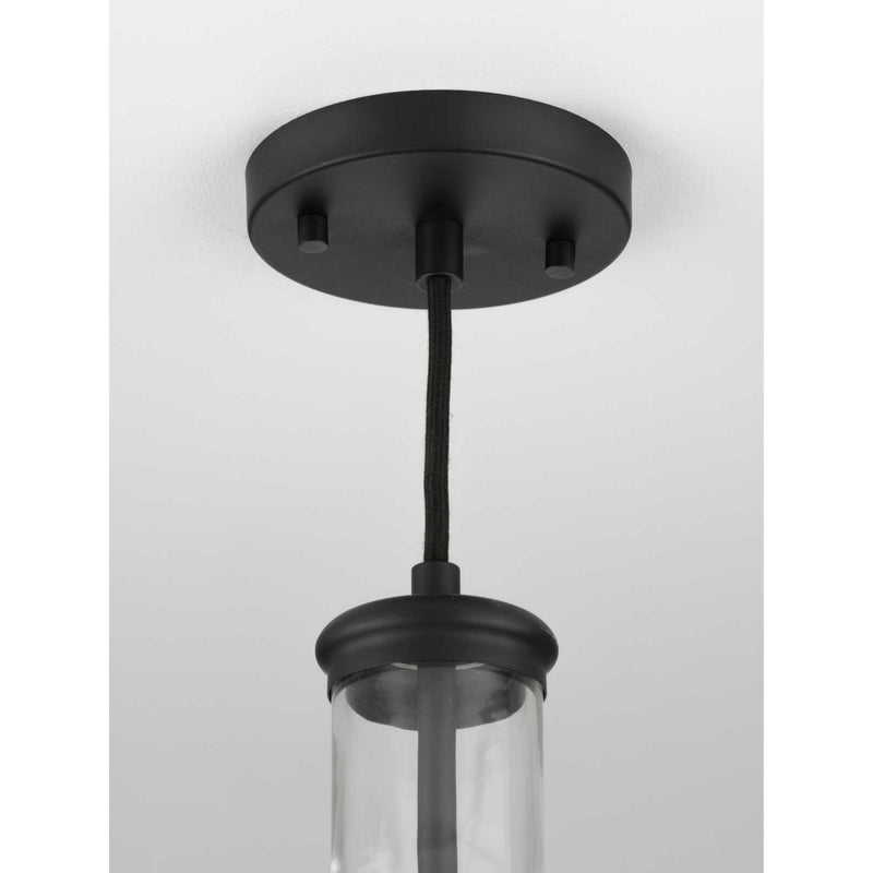 Progress Lighting P500229-031 One Light Pendant, Black