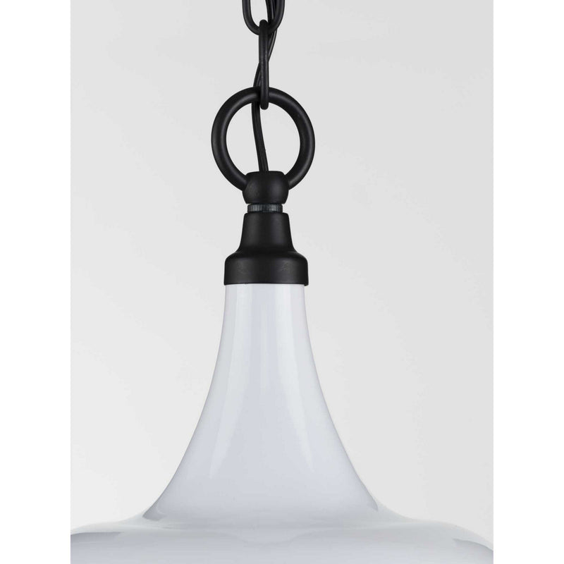 Progress Lighting P500236-030 One Light Pendant, White