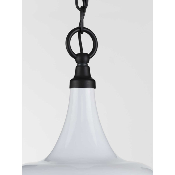 Progress Lighting P500236-030 One Light Pendant, White